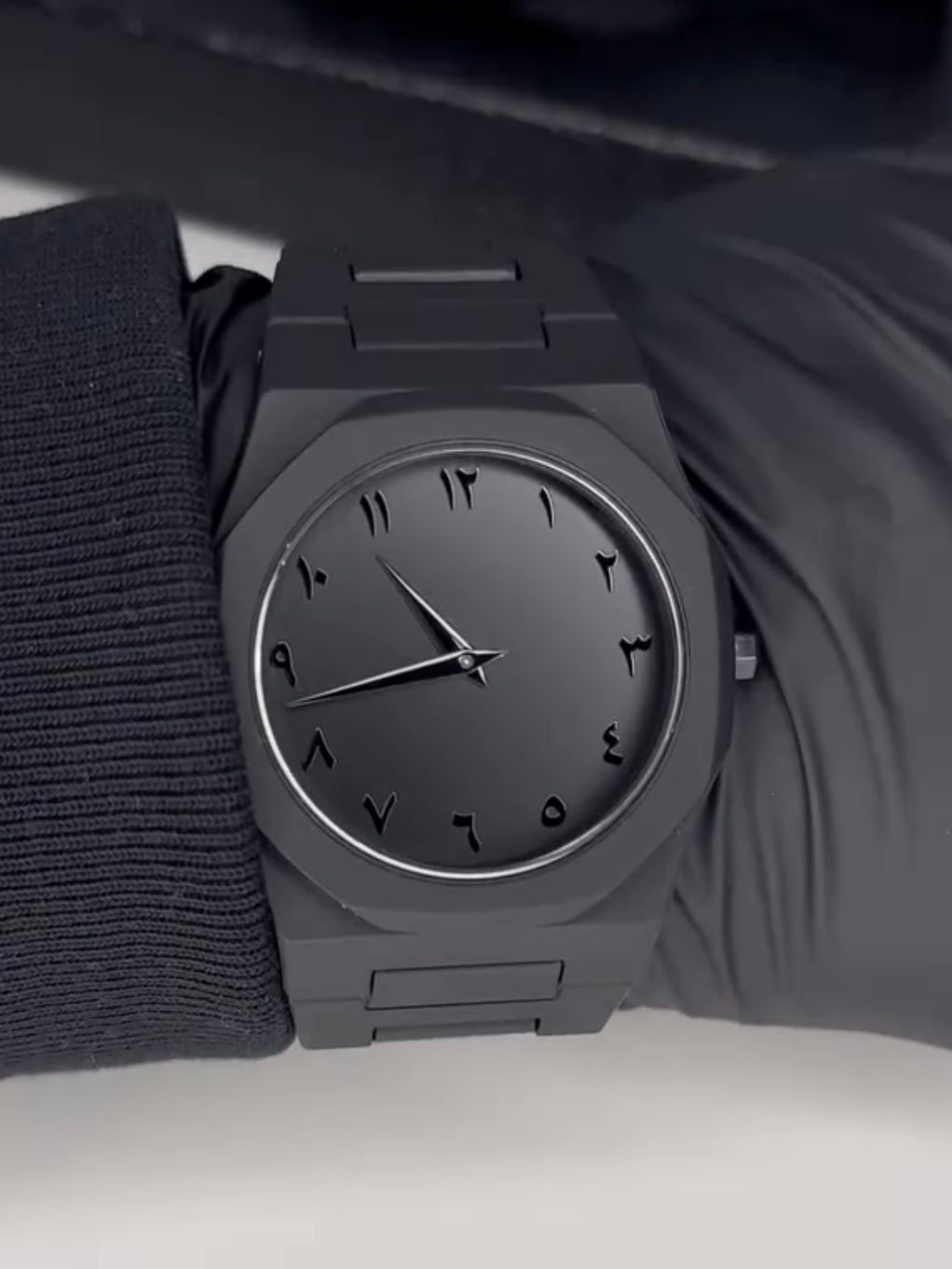 Full BLACK AURA Quartz Watch – Lightweight Design, , Premium Quality & Finish - Best Quality Analog Watch For Boys - Watch For Men | Full Black Color Watch - (Without Box)